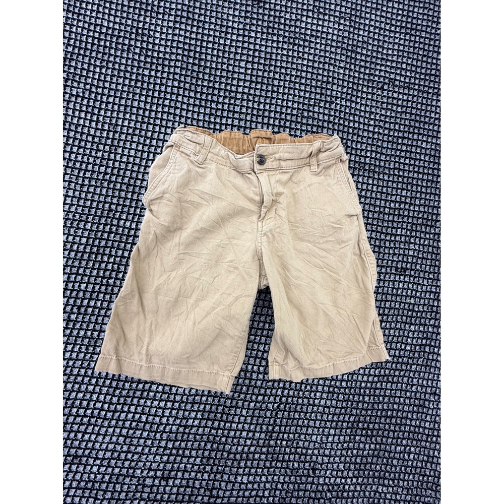 Thereabouts Chino Shorts Boys Size 18 Tan Excellent Adjustable Waist Stretch